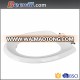 Safely convenient hard surface single ring toilet seat for disabled