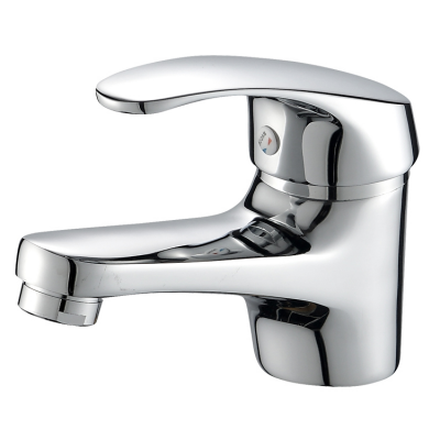 Cheap Hot Chrome Basin Sink Monobloc Mixer Tap Small Modern Bathroom Lever Faucet