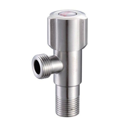 Sanitary Brushed Stainless Steel 1/2" Male Outlet Angle Valve