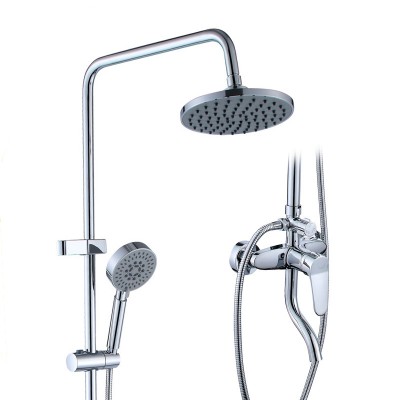 HUICI  High Quality Wall Mount Bathroom Hardware Brass Shower Set Rain